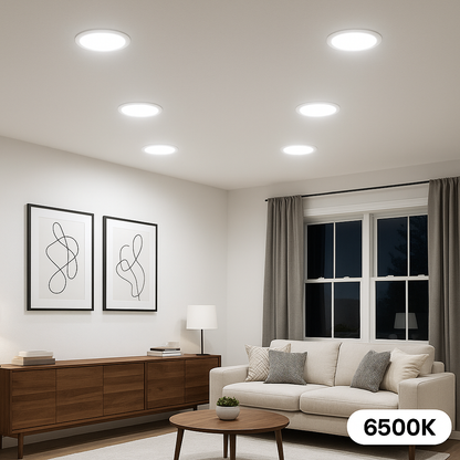 Panel LED Empotrable Redondo Slim