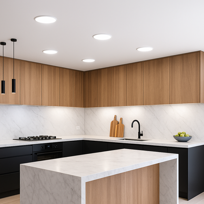 Panel LED Empotrable Redondo Slim