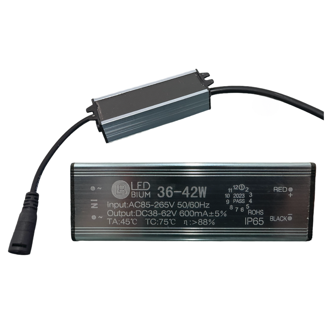Driver para panel LED 60x60 y 30x120, con cable de salida y conector