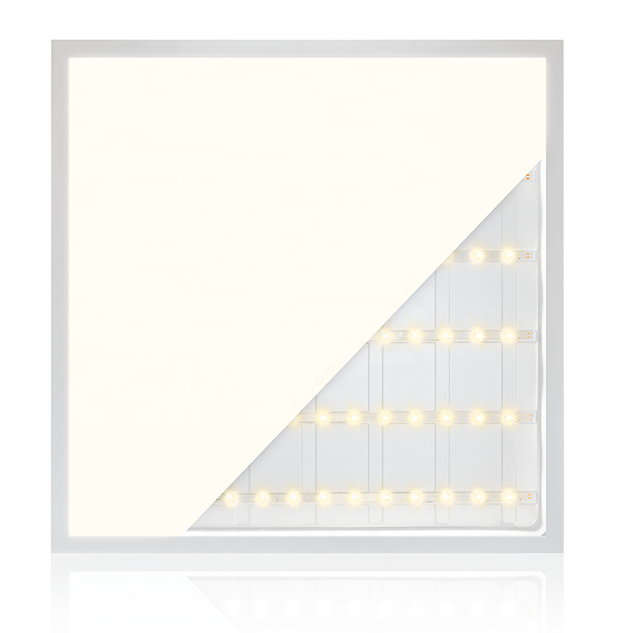 Panel LED 60x60 en luz neutra 4100K con los LEDs a la vista