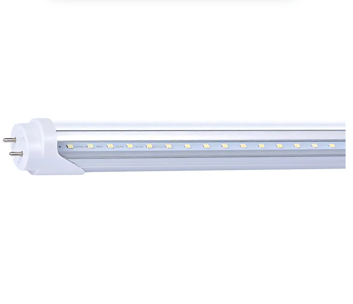 Tubo LED T8 de aluminio de 120 cm con difusor translúcido y pines G13